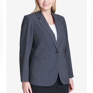 Calvin Klein Women’s 1-Button Closure Notch Lapel Blazer, Size 20W in EUC